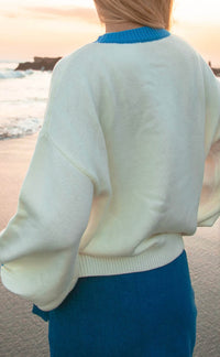 Knit Sweater - Lobster Blue