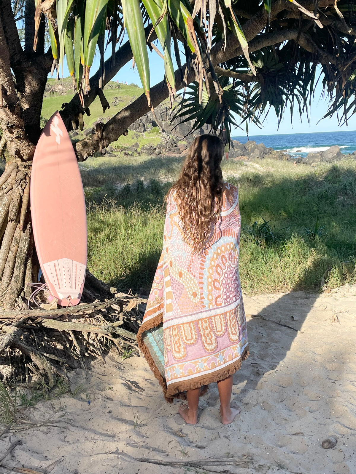 Indigenous Throw Pink Alkira By Taylor - Lee