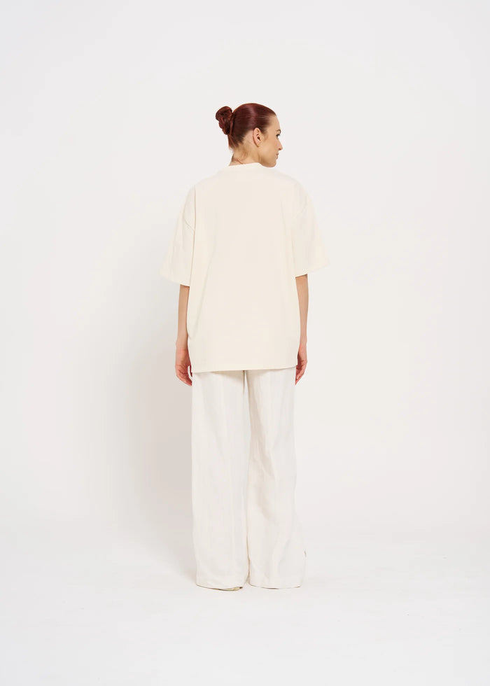 ATHENS Oversized Shirt Ivory