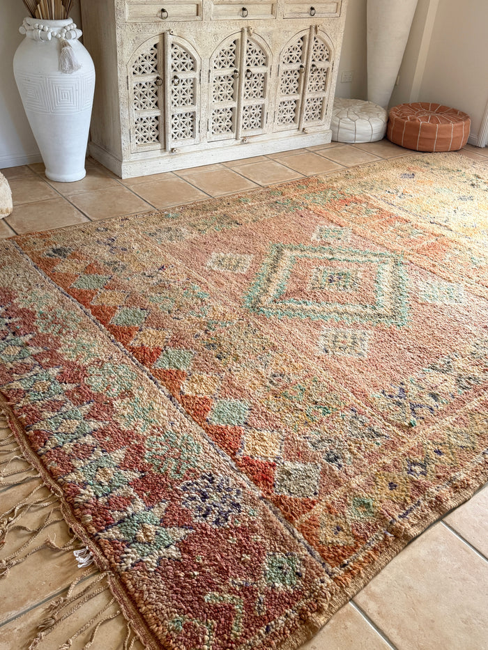 Moroccan Vintage Rug "Soul” 343 x 210