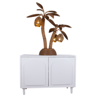 Rattan Palm Table Lamp