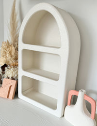 Santorini Niche 3 Shelf Arch Shadow Box Display Shelf