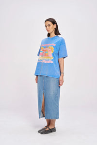 CARAVAN BADDIE Oversized Shirt Blue