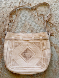 Moroccan Leather Handbag - Natural