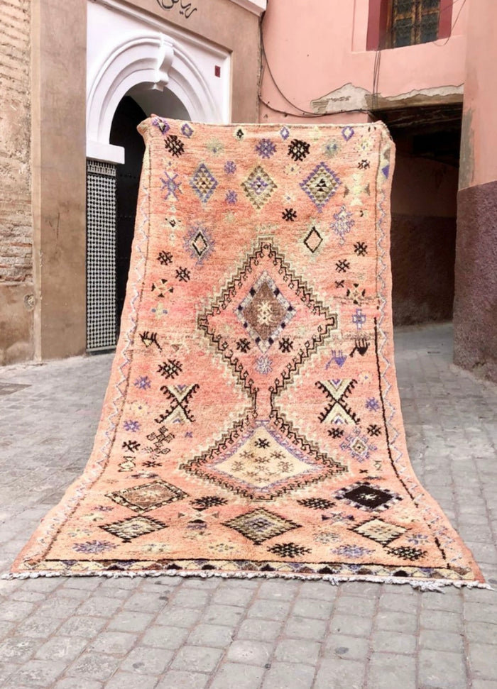 Moroccan Vintage  Rug  "Zara" 338x 153