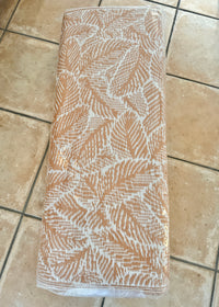 Recycled Outdoor Mat 14 ~ Fallen Banana Leaf ~ Med 1. X 2.8