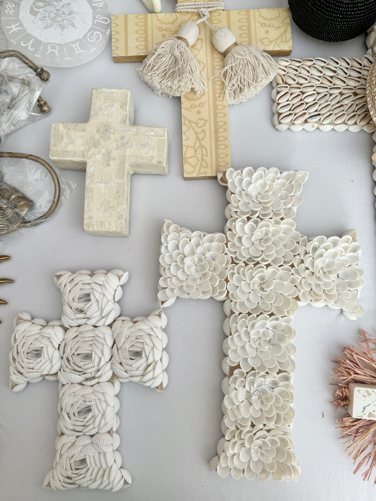 Shell Cross Open Flower - Large