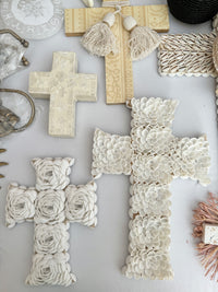 Shell Cross Open Flower - Large