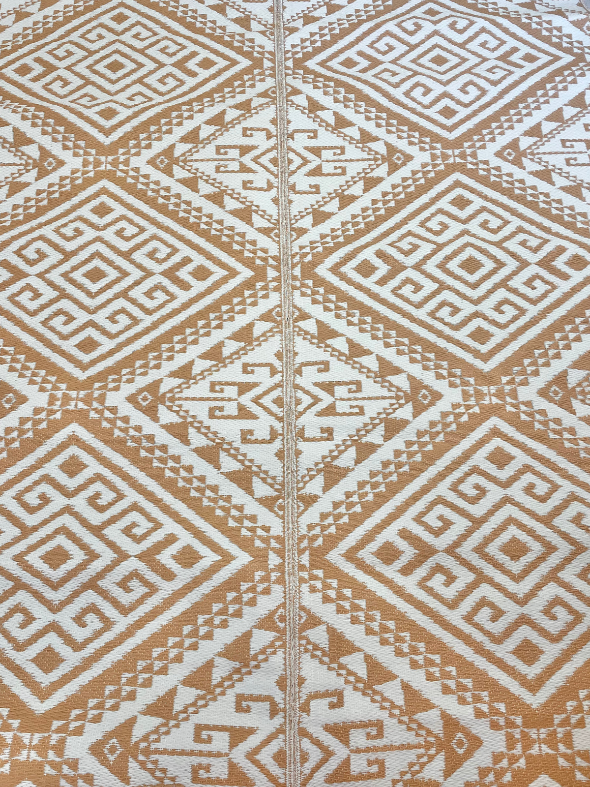 Recycled Outdoor Mat 1 Aztec ~ XLarge - 4.5 x 3 m