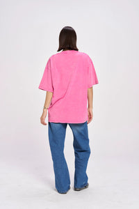TSUNAMI MAIDEN Oversized Shirt Pink