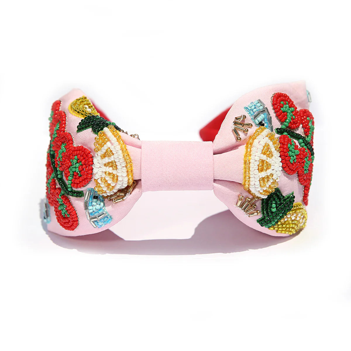 Beaded Headband Pomodora Pink