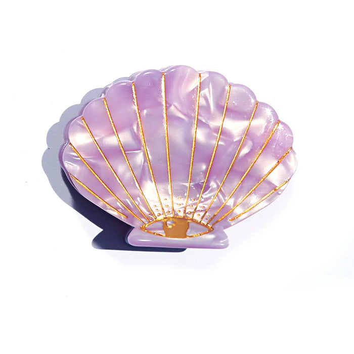 Hair Clip Claw Small Shell Lilac
