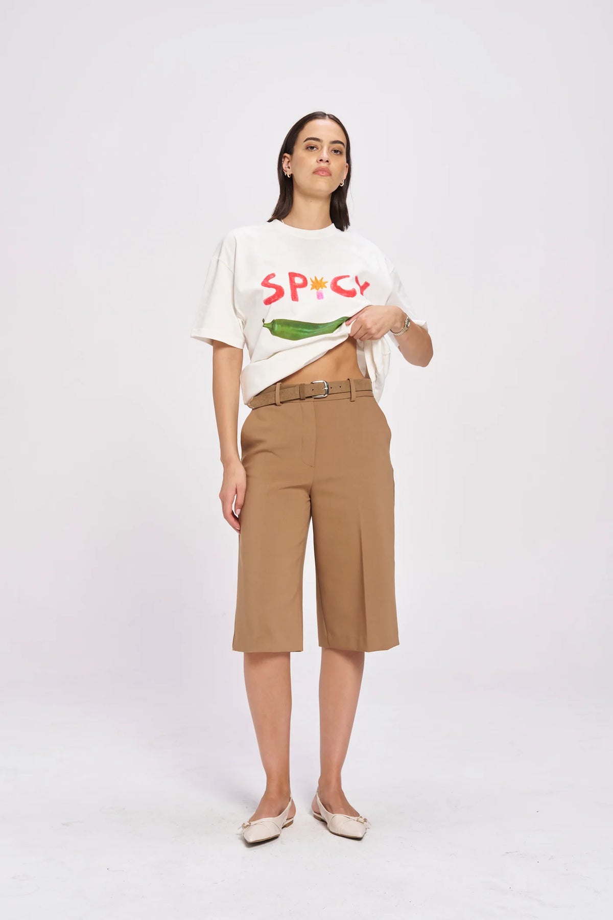 SPICY Oversized Shirt White