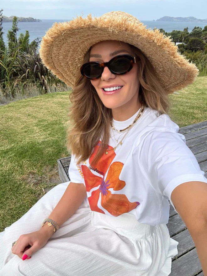 LE FLEUR TROPICAL Oversized Shirt White