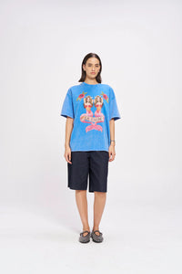 MERMAID LA SIRENE Oversized Shirt Blue