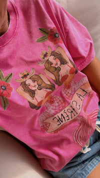 MERMAID LA SIRENE Oversized Shirt Pink