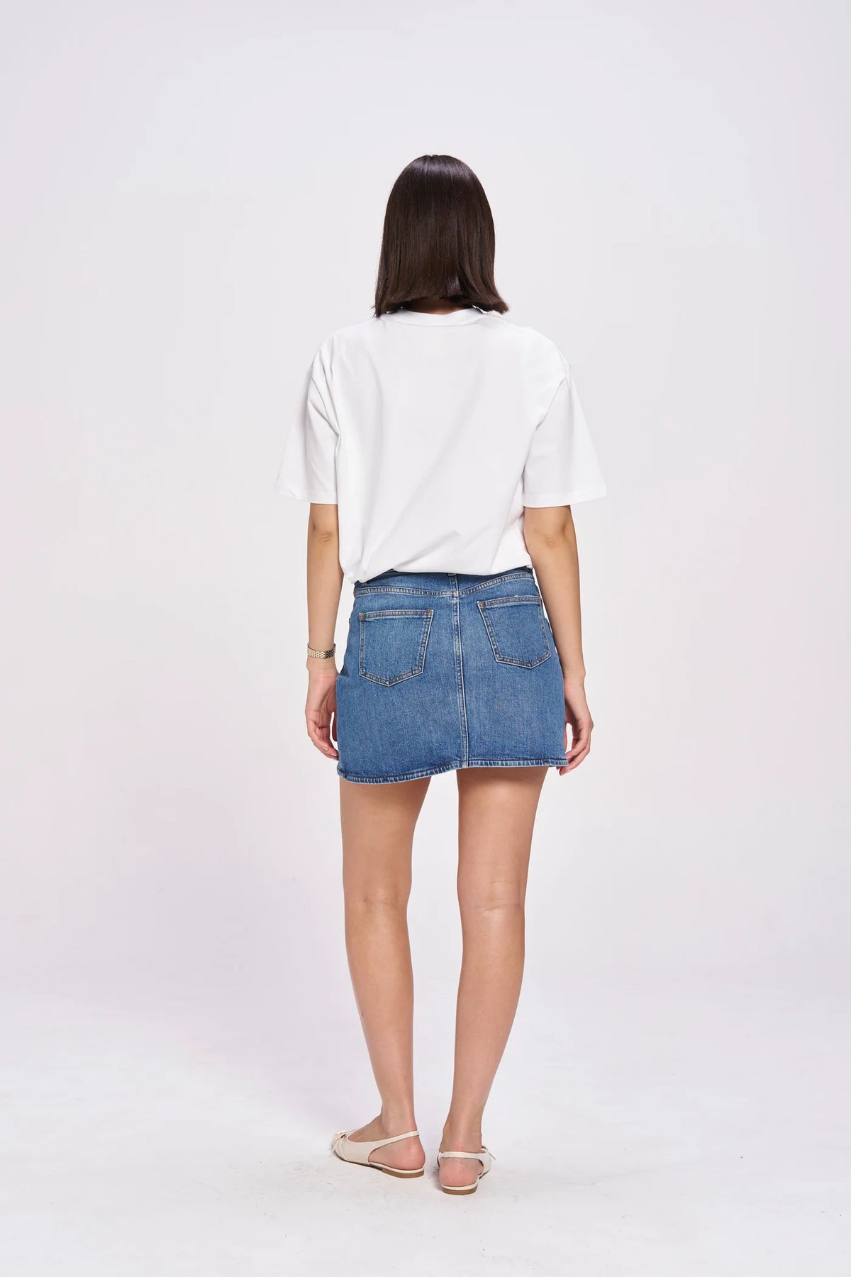 HER MESS Oversized Shirt Lucent White