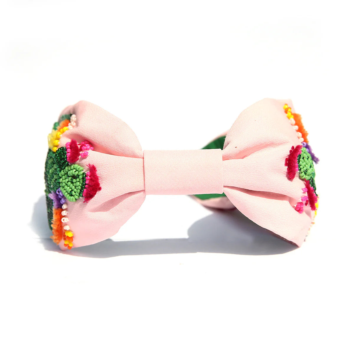 Beaded Headband Pink Cacti