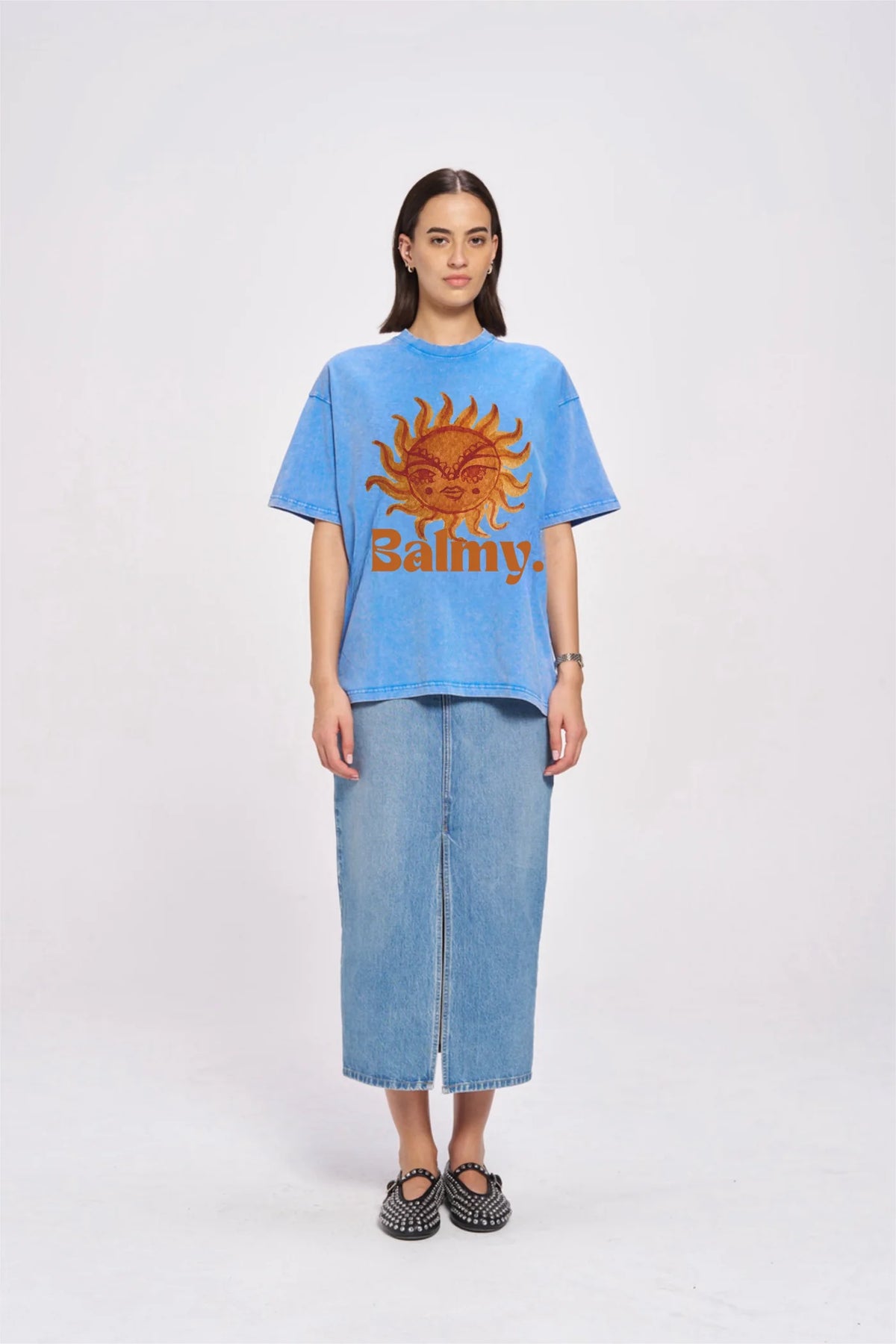 BALMY Oversized Shirt Blue