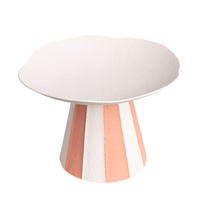 Tiffany Striped Metal Platter on Stand