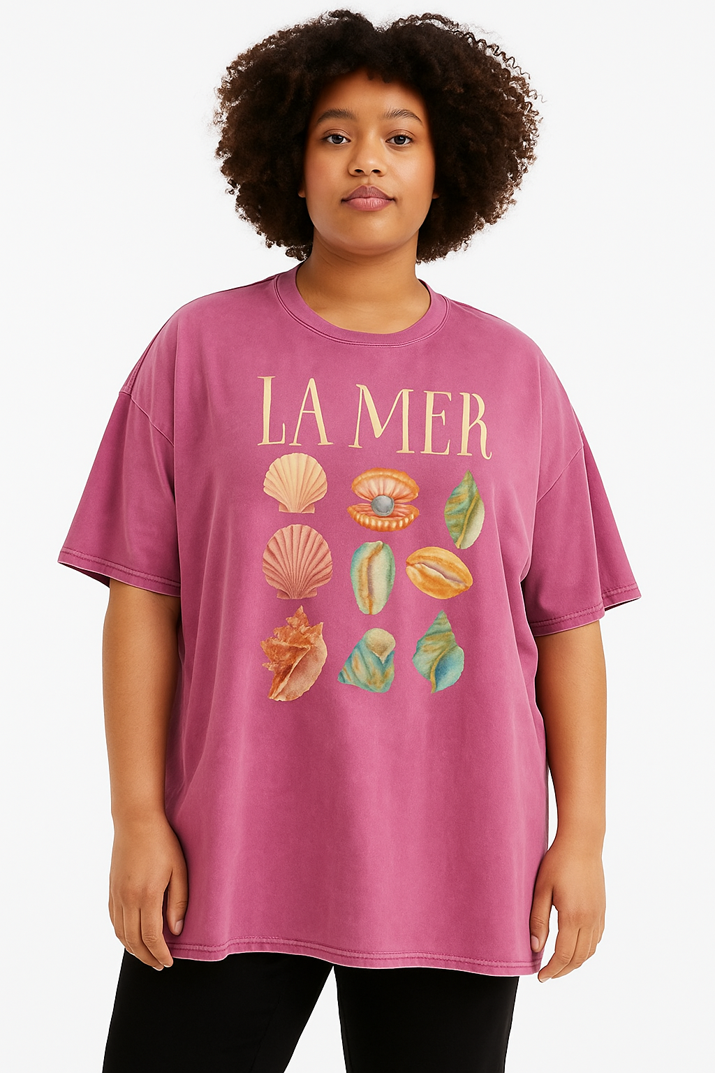 La Mer Oversized Shirt Snow Wash Pink