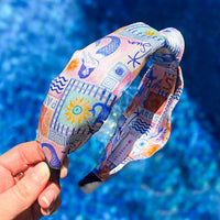 Silk Headband Santorini