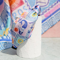 Silk Headband Santorini