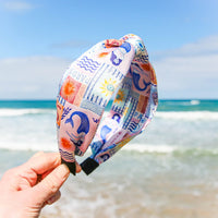 Silk Headband Santorini