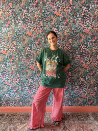 Salty Mermaid Oversized Shirt Acid Wash Green