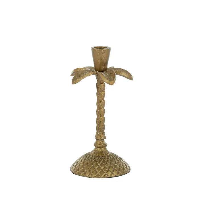 Palm Metal Candleholder Small
