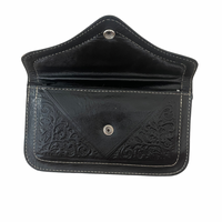 Moroccan Leather Purse - Black *Seconds
