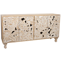Sideboard Large Carved Dahlia Sand *PRE-ORDER*