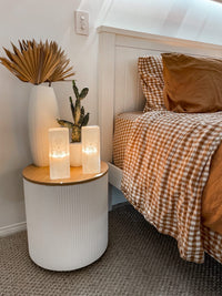 Moroccan Engraved Selenite Crystal Lamps