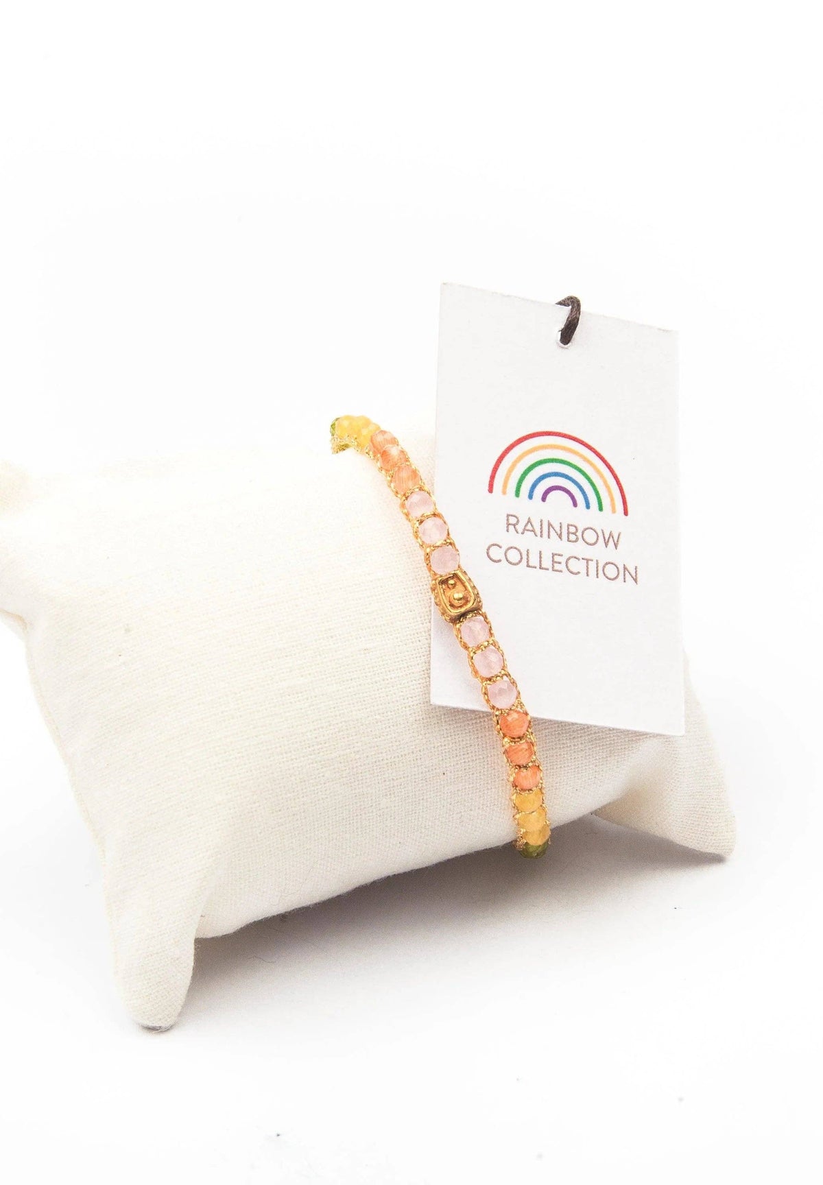 Rainbow Pastel Crystal Bracelet | Gold: 18K Gold