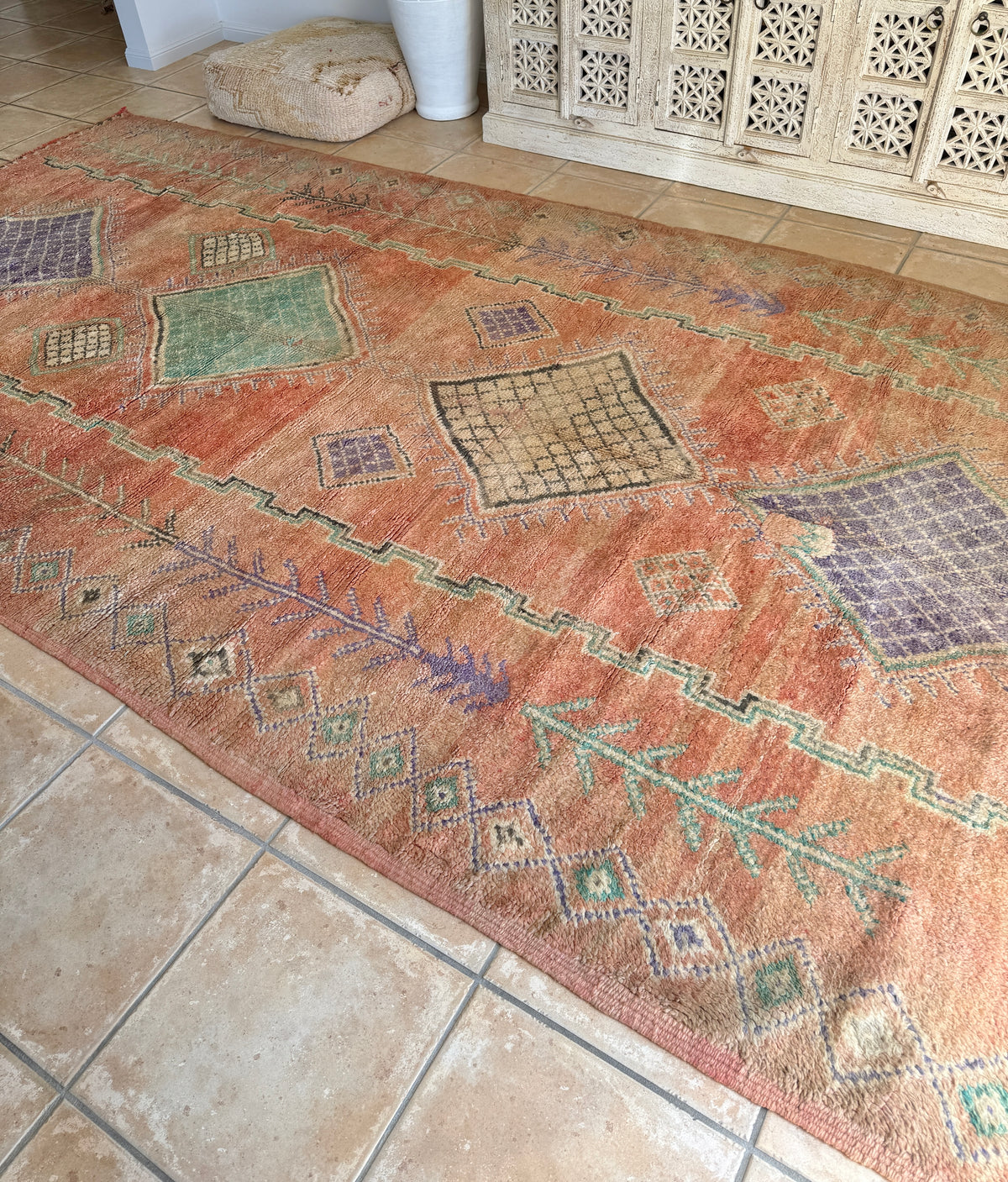 Moroccan Vintage Rug “Luna” 333 x 186