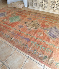 Moroccan Vintage Rug “Luna” 333 x 186