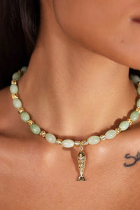 Goia Green Jade Necklace