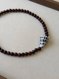Coco Beaded Necklace: Silver
