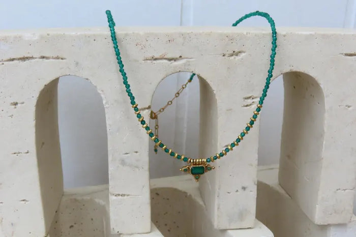 Green Onyx Talisman Necklace