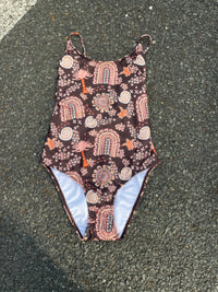 Salty Footprints Teens Swimwear - One Piece Chocolate