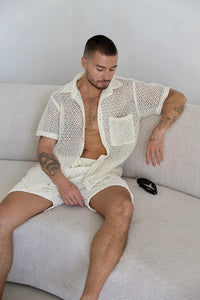 Men’s Shirt Crotchet Knit
