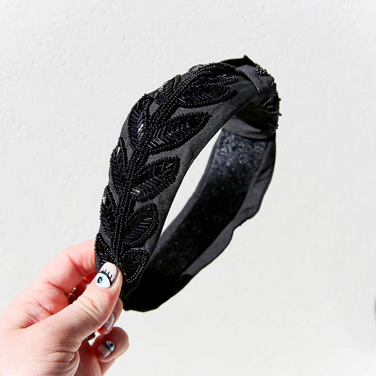 Beaded Headband Black Goddess