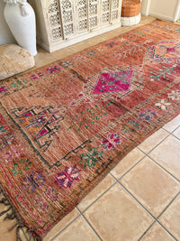 Moroccan Vintage Rug “Daisy” 382 x 191