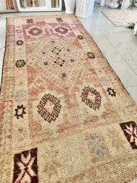 Moroccan Vintage Rug “Tigerlily” 383 x 175