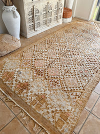 Moroccan Vintage Rug “Indigo” 350 x 187