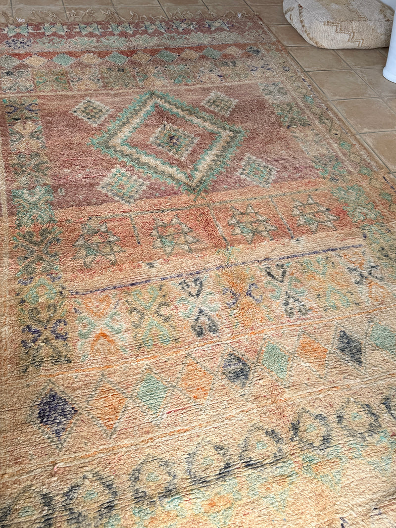 Moroccan Vintage Rug "Soul” 343 x 210