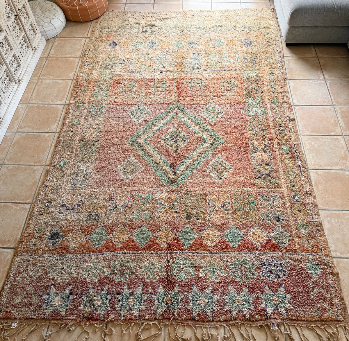 Moroccan Vintage Rug "Soul” 343 x 210