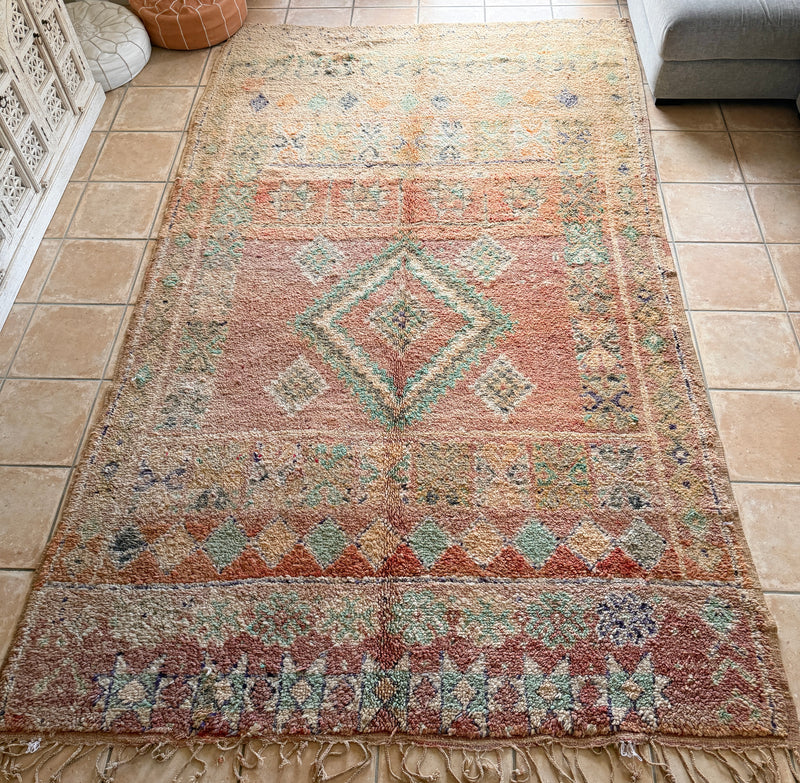 Moroccan Vintage Rug "Soul” 343 x 210