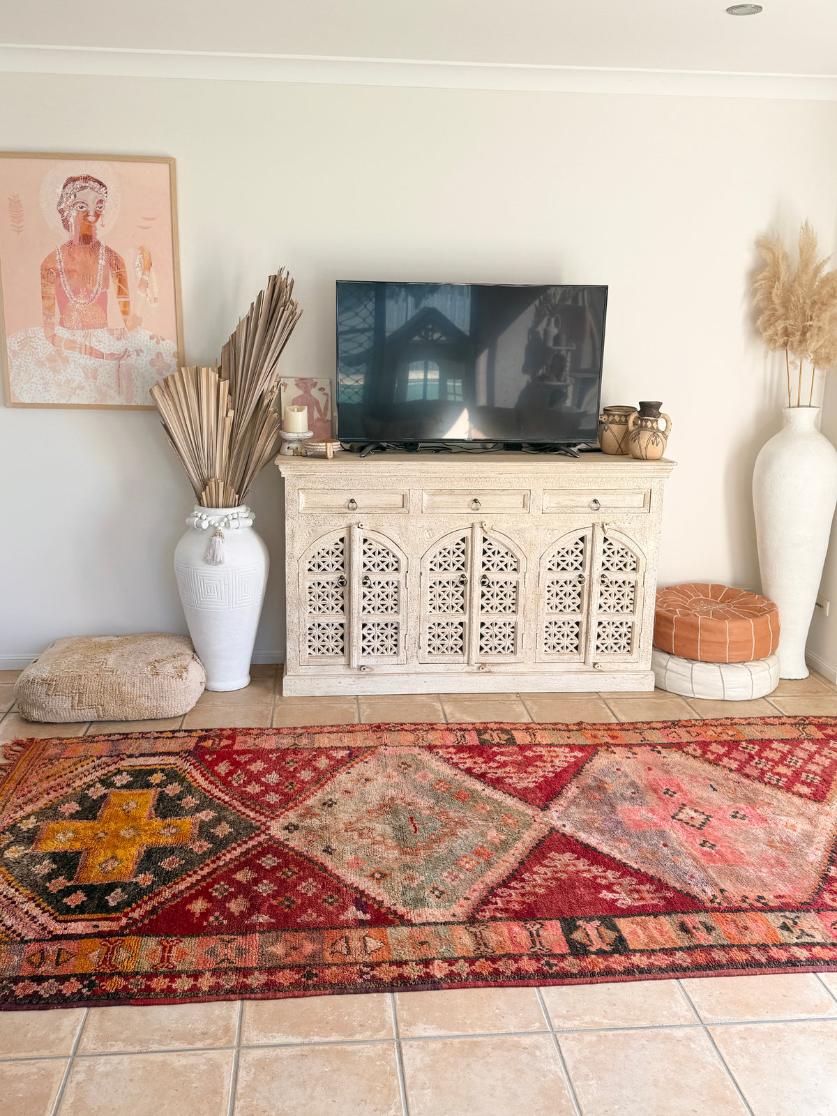 Moroccan Vintage  Rug  “Zephyra" 316 x 172