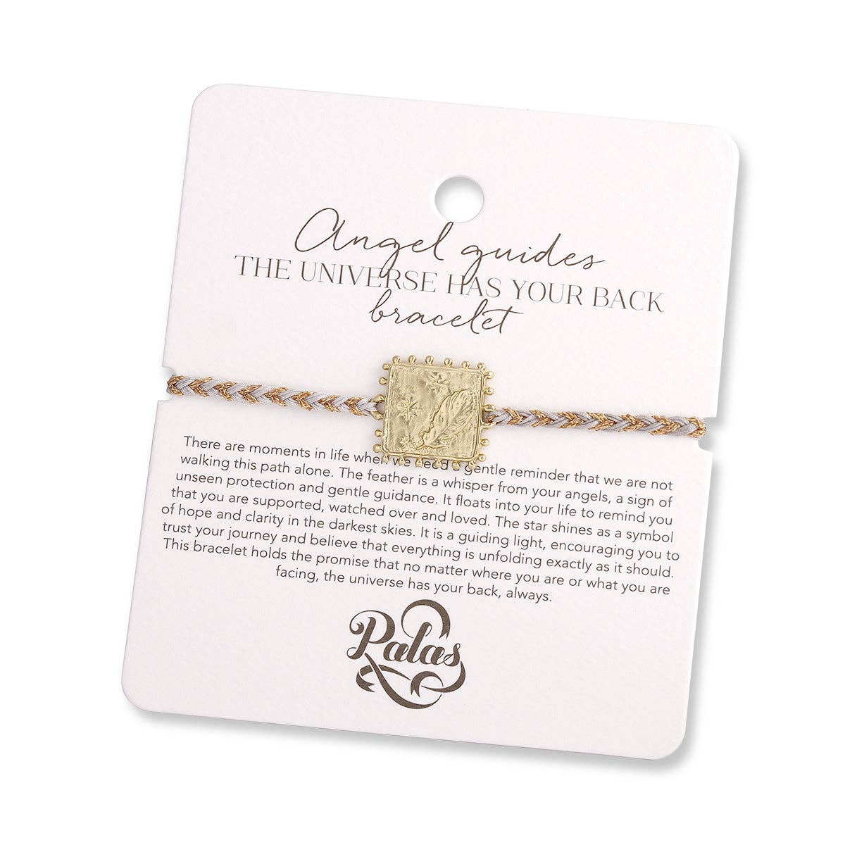 Angel guides 'the universe has your back' bracelet